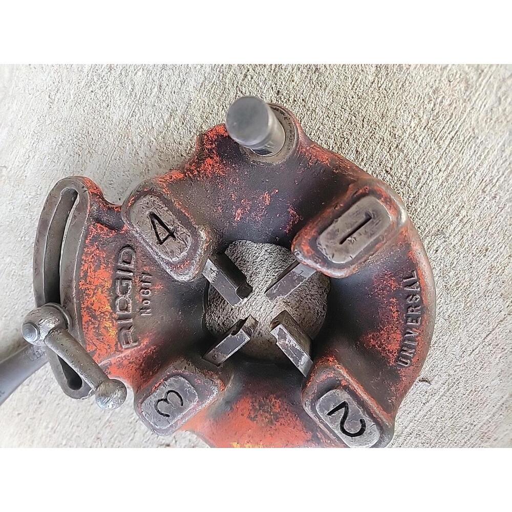 Ridgid DIE Head WITH Dies 1/8” To 2” Plumber’s Universal Threading Machine